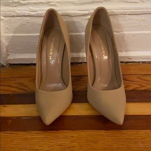 Nude heels- worn once!